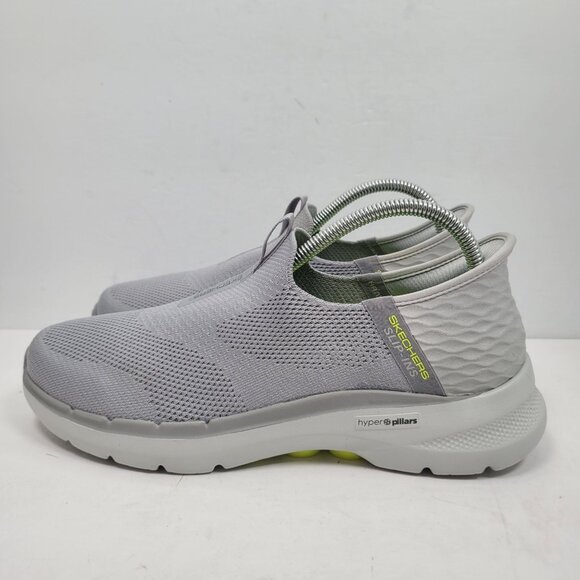 Skechers Go Walk 6 Slip-In Men's Gray Stretch Fabric Sneakers SN216278 US Size 8 - Picture 2 of 8